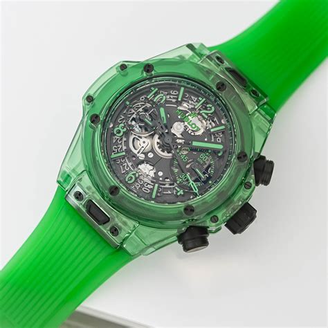 hublot big bang green dial|Hublot unico saxem green.